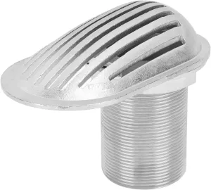 2.5in Threaded Marine Boat Intake Strainer, 316 Stainless Steel Inlet Filter Pump Fitting, Thru Hull Inlet Water Pickup Filter Scoop for Boat Yachts Kayaks