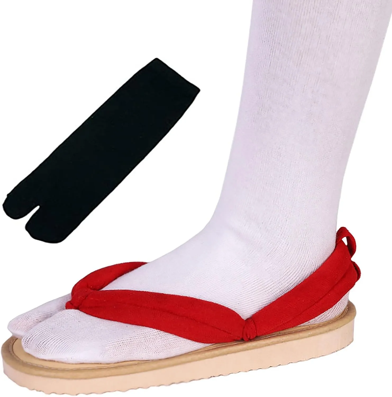 Anime Unisex Cosplay Clog Shoes Kamado Tanjirou Geta Slippers Japanese flip Flops