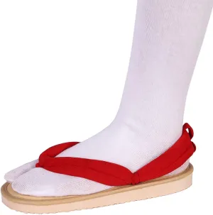 Anime Unisex Cosplay Clog Shoes Kamado Tanjirou Geta Slippers Japanese flip Flops