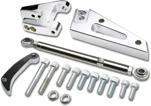 Auto Dynasty Compatible with Chevy Small Block SBC V8 55-68 Short Water Pump Alternator Bracket Adjuster Tensioner Rod