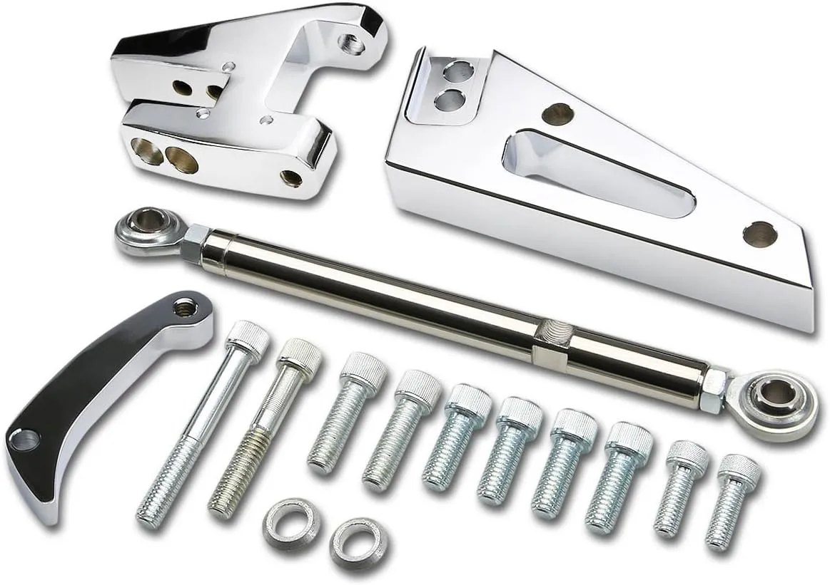 Auto Dynasty Compatible with Chevy Small Block SBC V8 55-68 Short Water Pump Alternator Bracket Adjuster Tensioner Rod