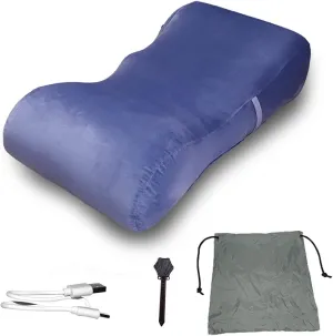 Automatic Inflatable Lounger Air Sofa Inflatable Chair for Adults Waterproof & Anti-Air Leaking, Hammock Air Chair for Outdoor Camping Beach Traveling,Navy blue