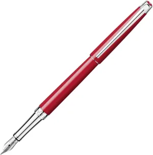 Caran d'Ache CD4791.77 Nib M Leman Slim Scarlet Fountain Pen