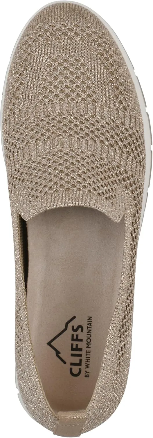 CLIFFS BY WHITE MOUNTAIN Women's Garren Knit Slip-On Sneaker