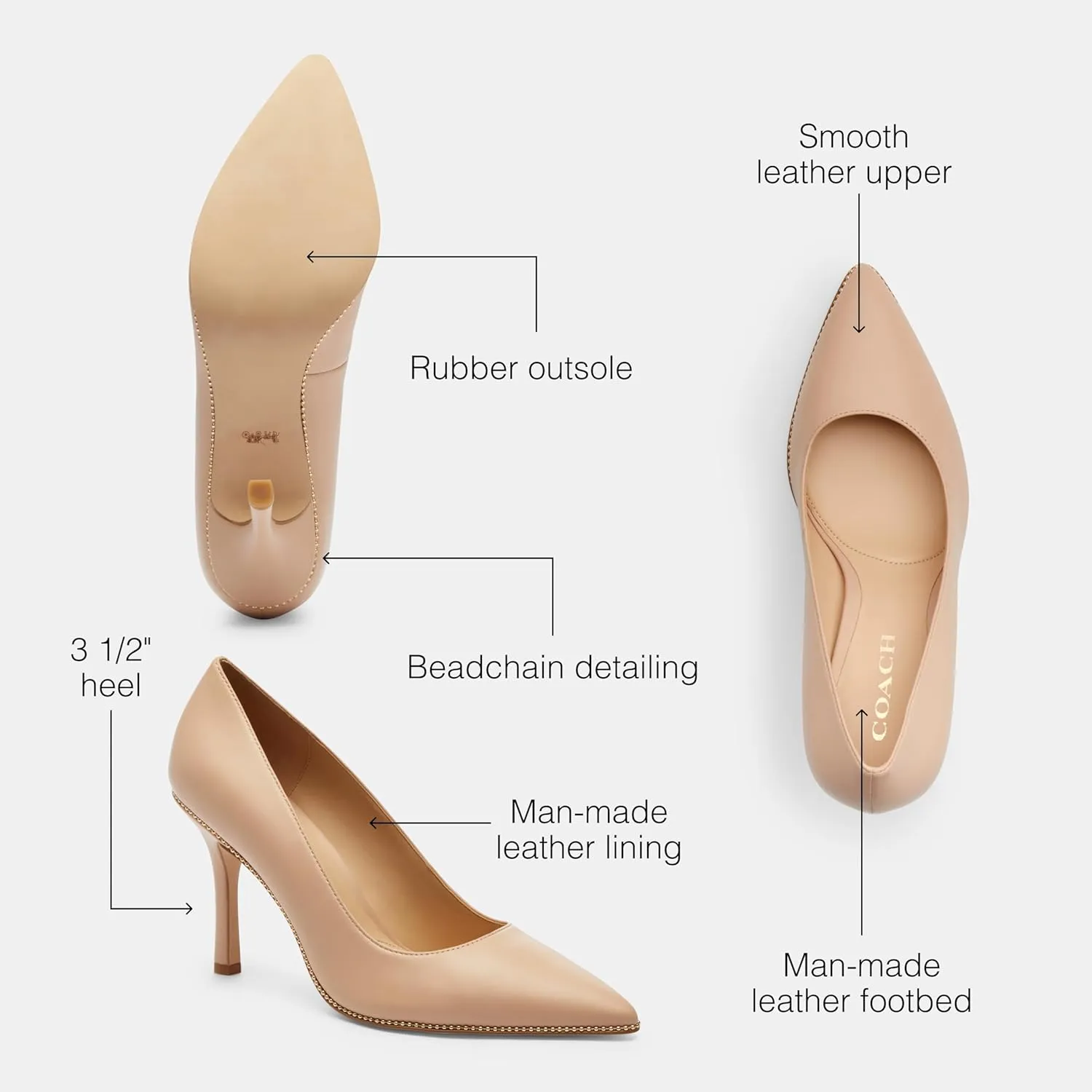 Coach Samantha Leather Pump