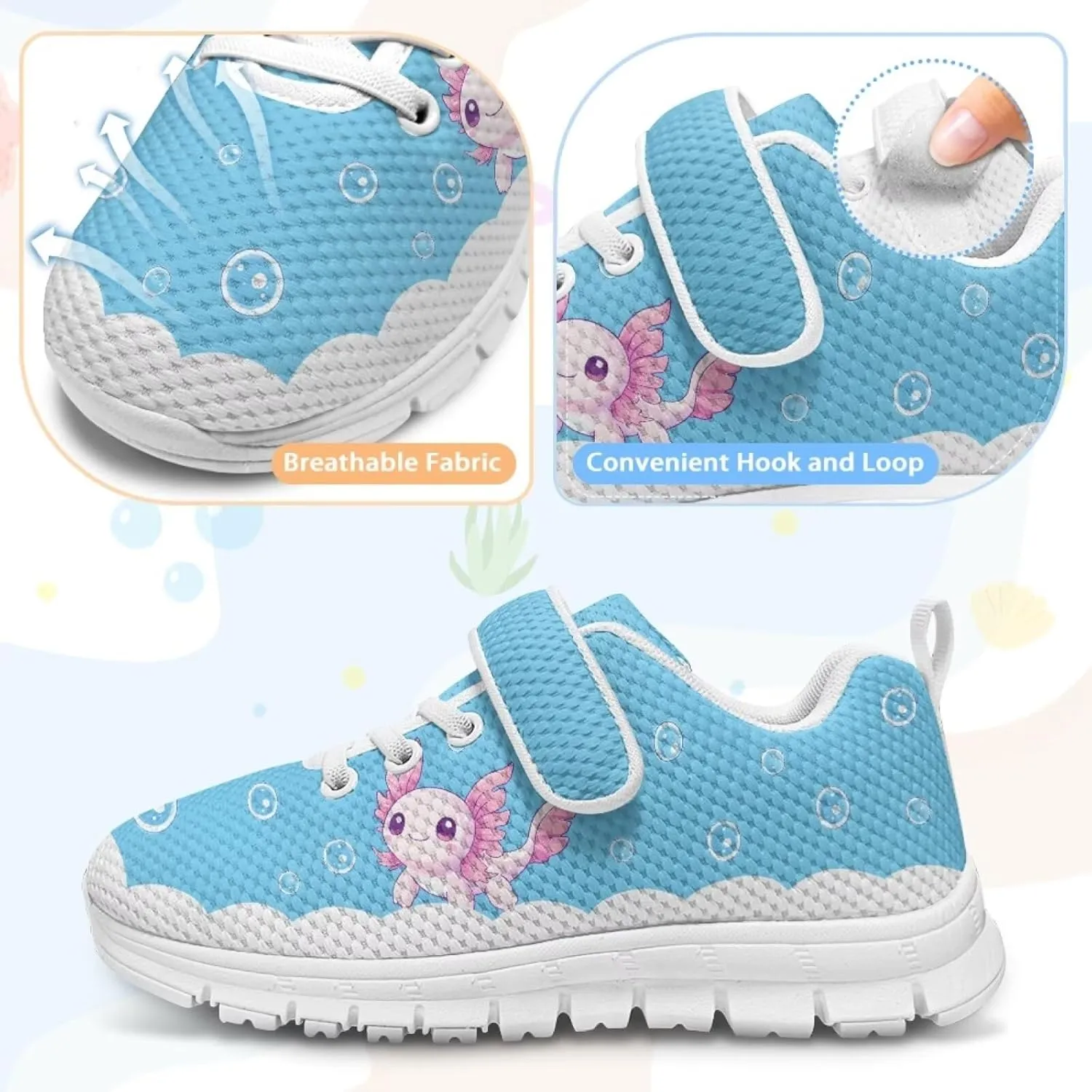 Coloranimal Kids Sneakers Slip On Sneaker Comfort Casual Running Tennis School Low Top Sneaker Athletic Walking Shoes for Boy Girls