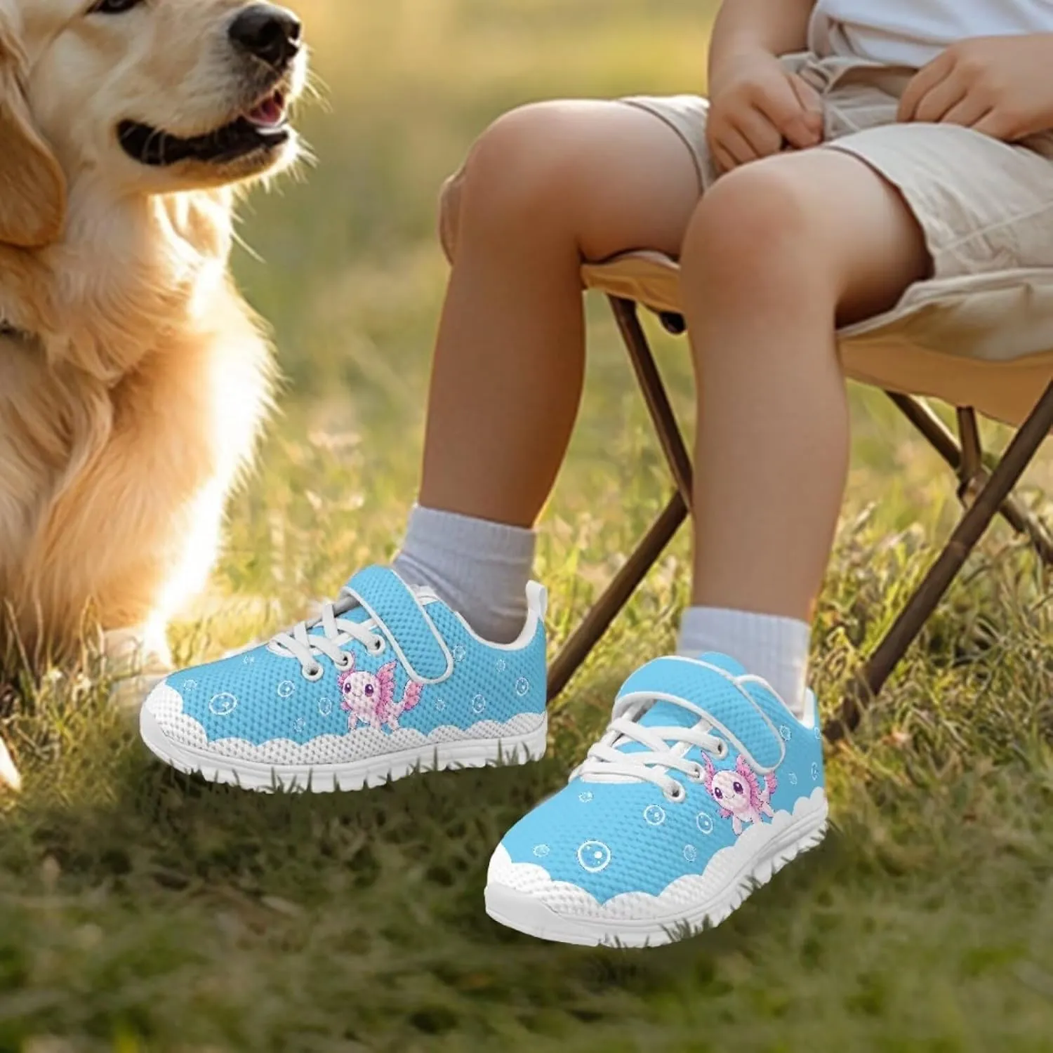 Coloranimal Kids Sneakers Slip On Sneaker Comfort Casual Running Tennis School Low Top Sneaker Athletic Walking Shoes for Boy Girls
