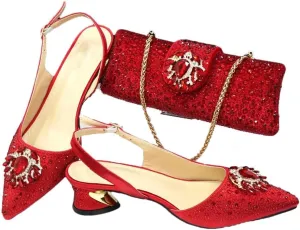 Crystal Embellished High Heel Sandals Clutch Garden Party Evening