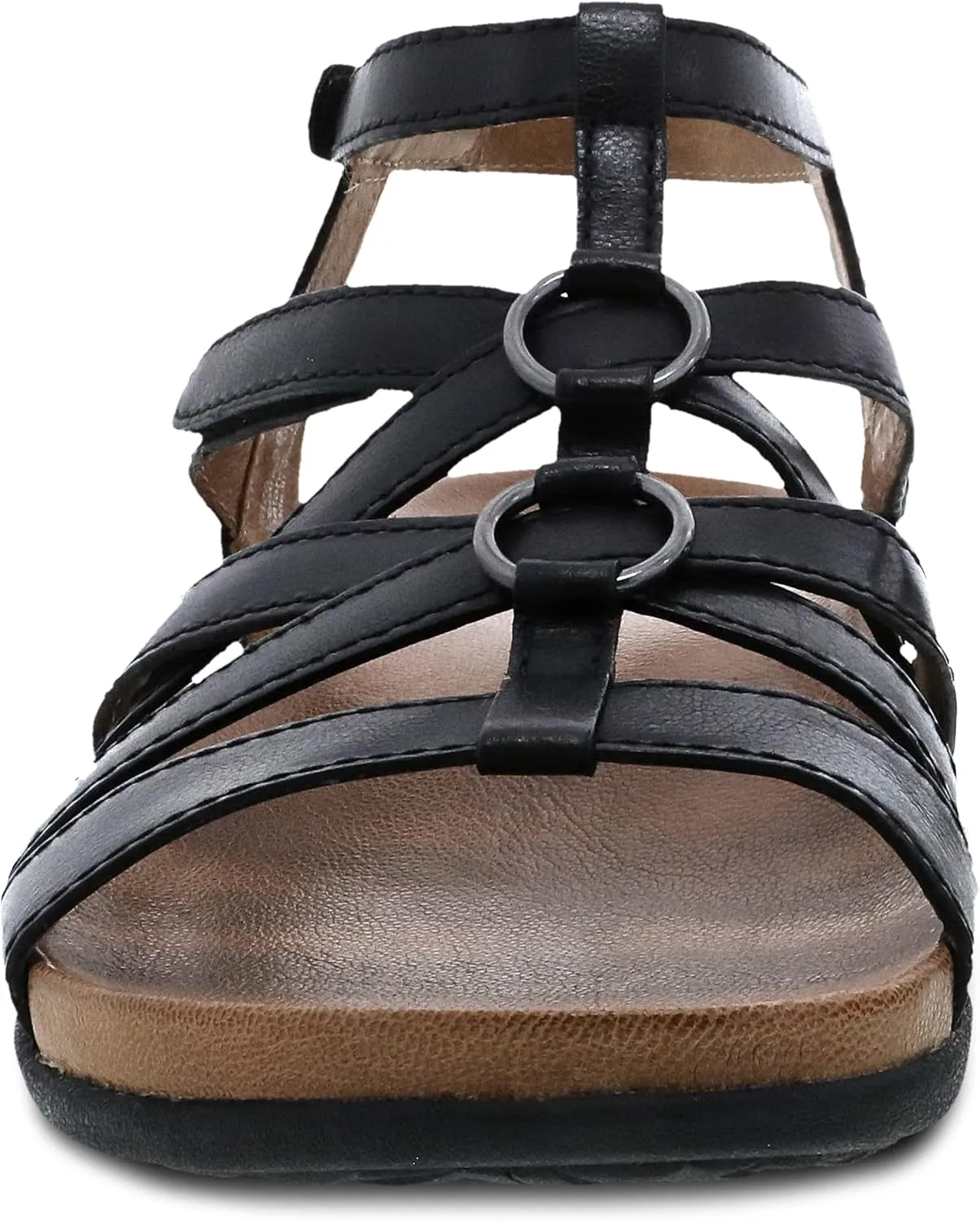 Dansko Jolene Adjustable Gladiator Sandal for Women – Leather Linings and Uppers for All-Day Comfort – Dual Density EVA Footbed and Lightweight Rubber Outsole for Long-Lasting Wear