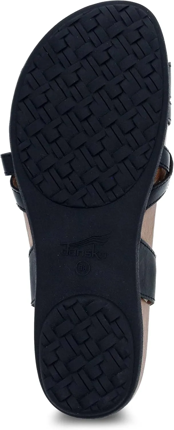 Dansko Jolene Adjustable Gladiator Sandal for Women – Leather Linings and Uppers for All-Day Comfort – Dual Density EVA Footbed and Lightweight Rubber Outsole for Long-Lasting Wear