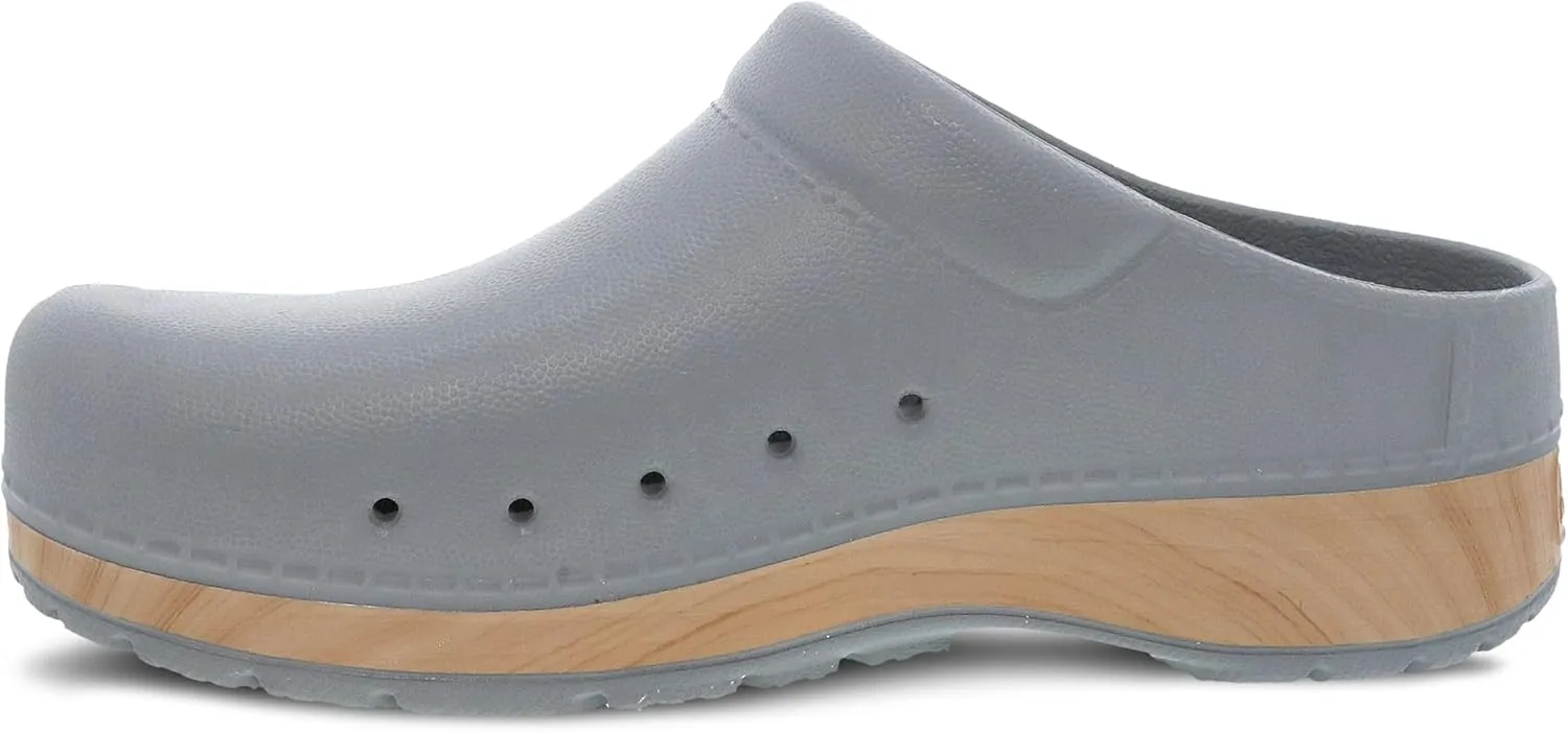 Dansko Kane Slip-On Mule Clog for Women - Lightweight Cushioned Comfort and Removable EVA Footbed with Arch Support - Easy Clean Uppers
