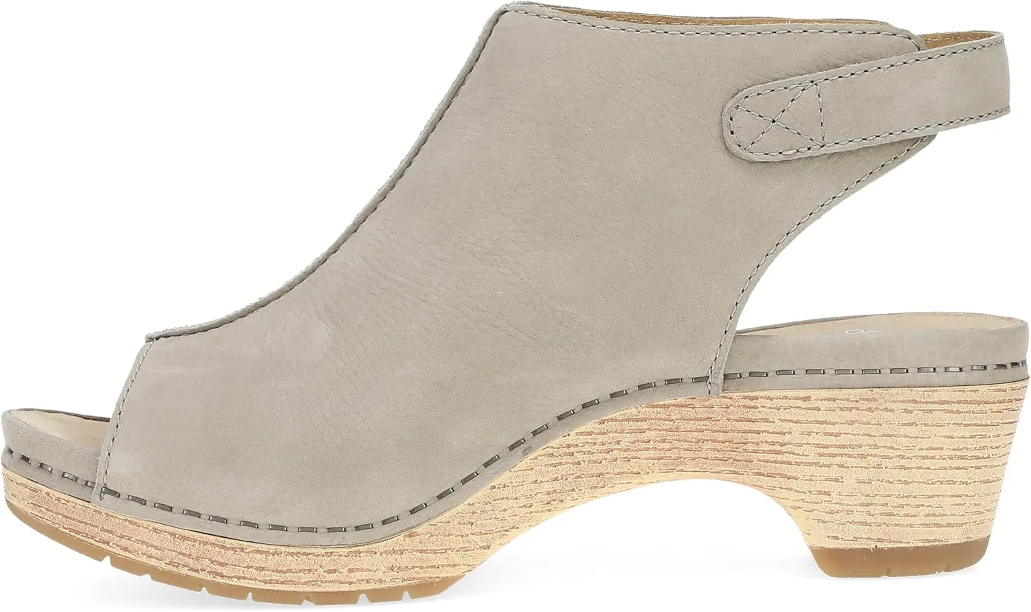 Dansko Lizzy Peep-Toe Booties for Women - Linings from Recycled Materials and Leather for Breathability- Lightweight Rubber Outsole for Long-Lasting Wear