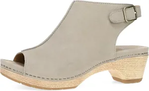 Dansko Lizzy Peep-Toe Booties for Women - Linings from Recycled Materials and Leather for Breathability- Lightweight Rubber Outsole for Long-Lasting Wear
