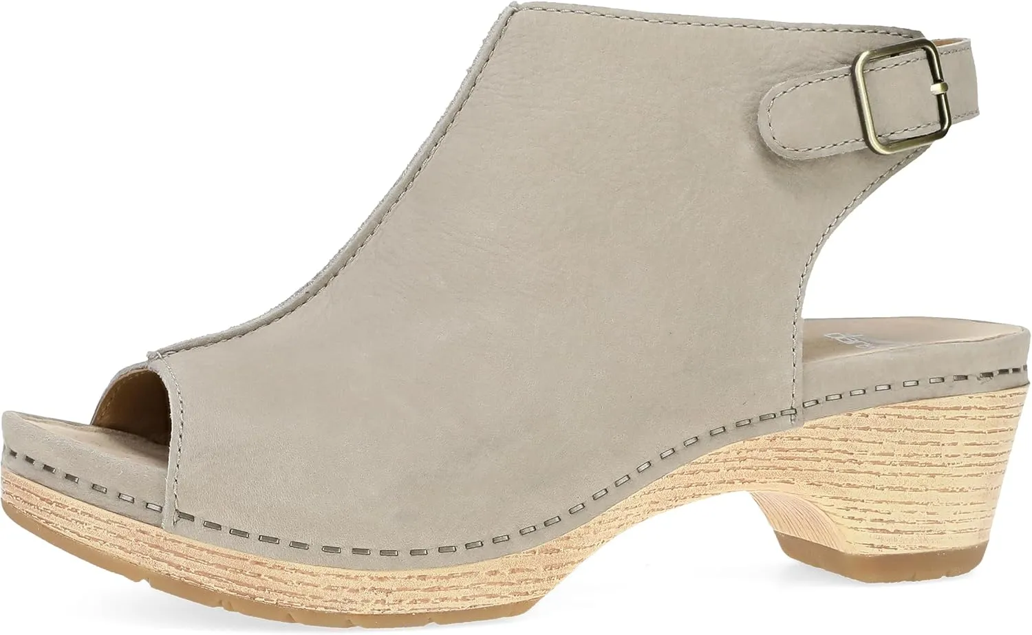 Dansko Lizzy Peep-Toe Booties for Women - Linings from Recycled Materials and Leather for Breathability- Lightweight Rubber Outsole for Long-Lasting Wear