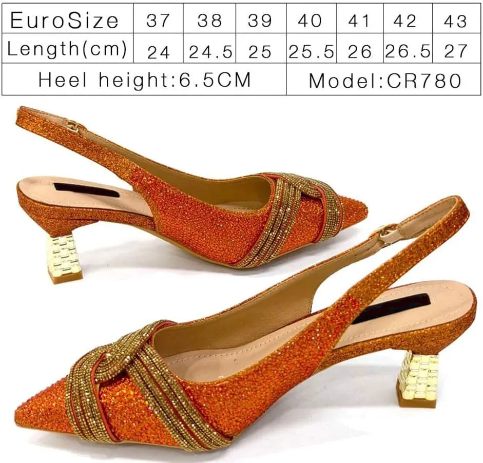Diamond Encrusted Party Pumps Evening Bag Mature Elegant Womens Sandals