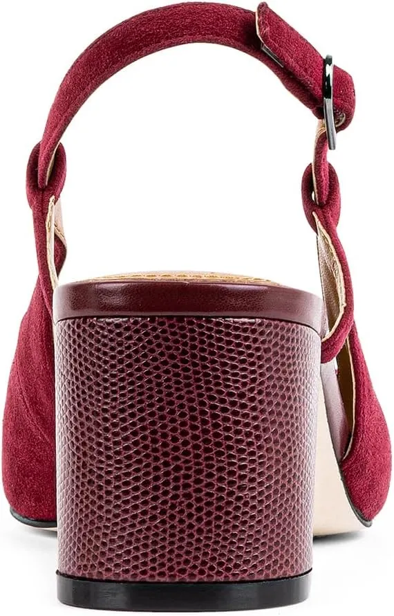 Donald Pliner Women’s SHANIE Slingback Pump Heel, 2" Block Heel Shoes for Comfort, Women’s Heels with Padded Insole