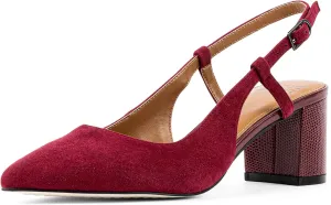 Donald Pliner Women’s SHANIE Slingback Pump Heel, 2" Block Heel Shoes for Comfort, Women’s Heels with Padded Insole