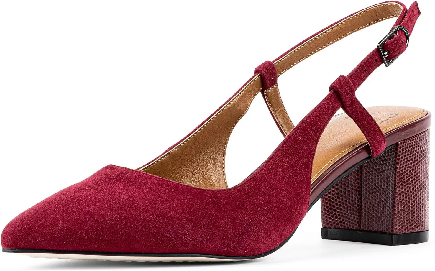 Donald Pliner Women’s SHANIE Slingback Pump Heel, 2" Block Heel Shoes for Comfort, Women’s Heels with Padded Insole