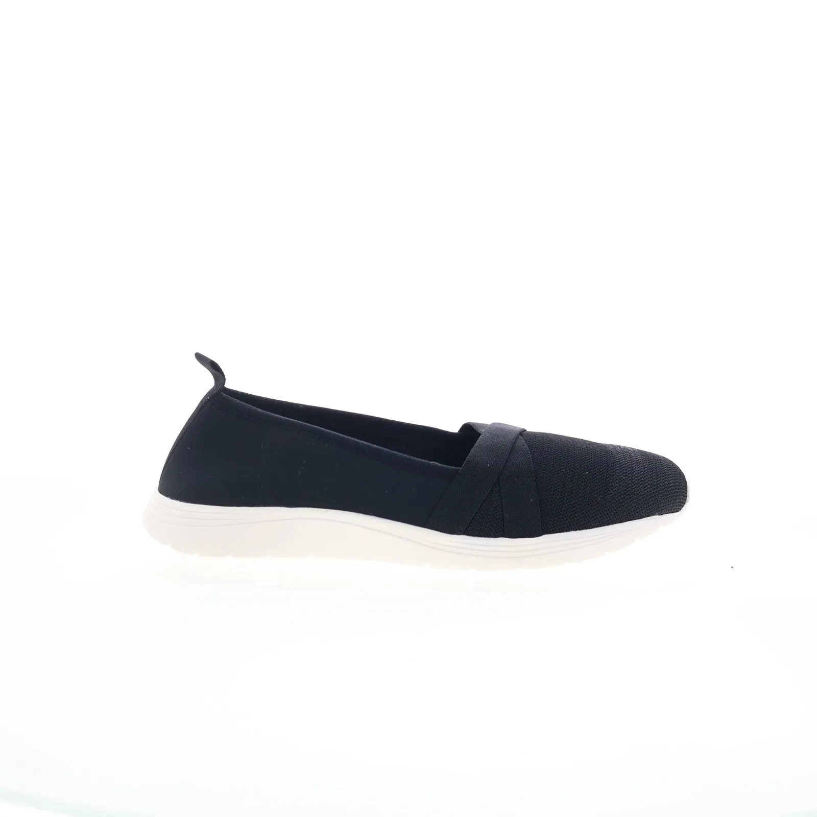 Easy Spirit Lorie 2 SELORIE2 Womens Black Wide Mesh Loafer Flats Shoes