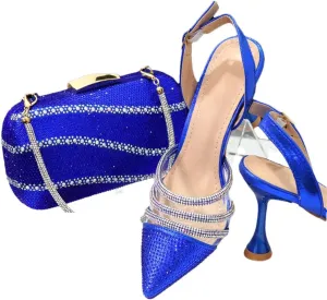 Floral Appliqué Bridal Pumps Crystal Purse Italian Luxury Wedding Combo