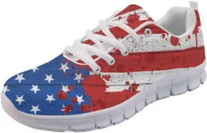 Forchrinse Cute Jean Cat with Green Eyes Women's Walking Running Shoes Slip on Easy Sneaker Sports Causal Athletic Shoes