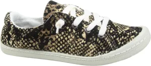 Forever Link Women's Classic Slip-On Comfort Fashion Sneaker, Snake (8)