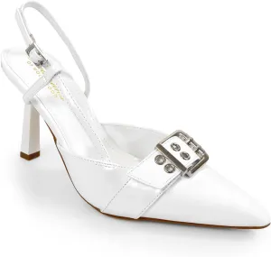 FREDERICK'S OF HOLLYWOOD Women's Square Pointed Toe Pump, FOH-Liya