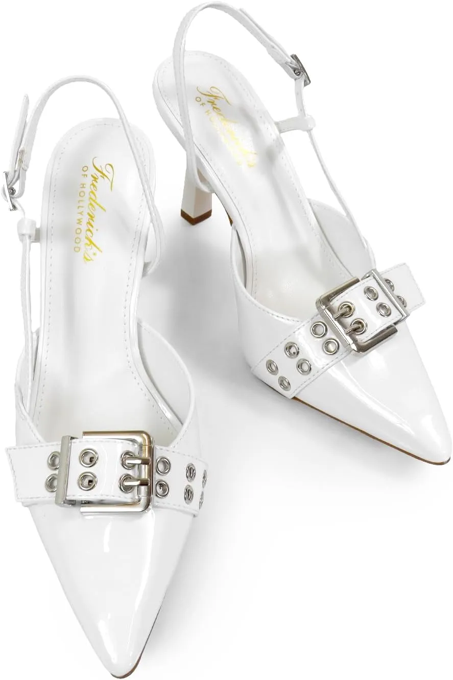 FREDERICK'S OF HOLLYWOOD Women's Square Pointed Toe Pump, FOH-Liya