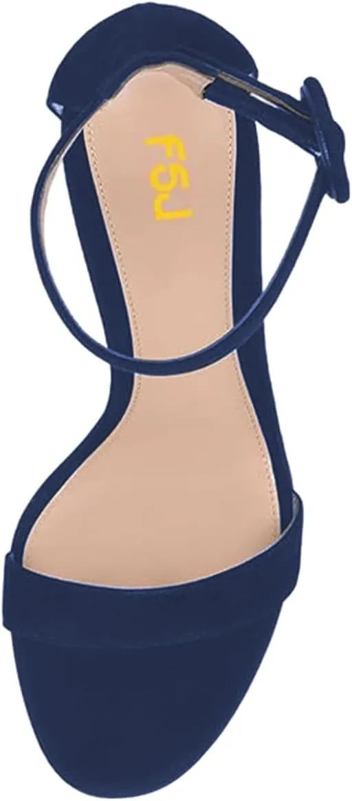 FSJ Women Dressy Open Toe Ankle Strap Butterfly High Heel Sandal Strappy Date Cocktail Nightclub Pumps Shoes Size 4-16 US
