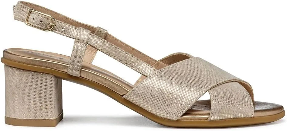 Geox Women's D Aurely 50 a Heeled Sandal