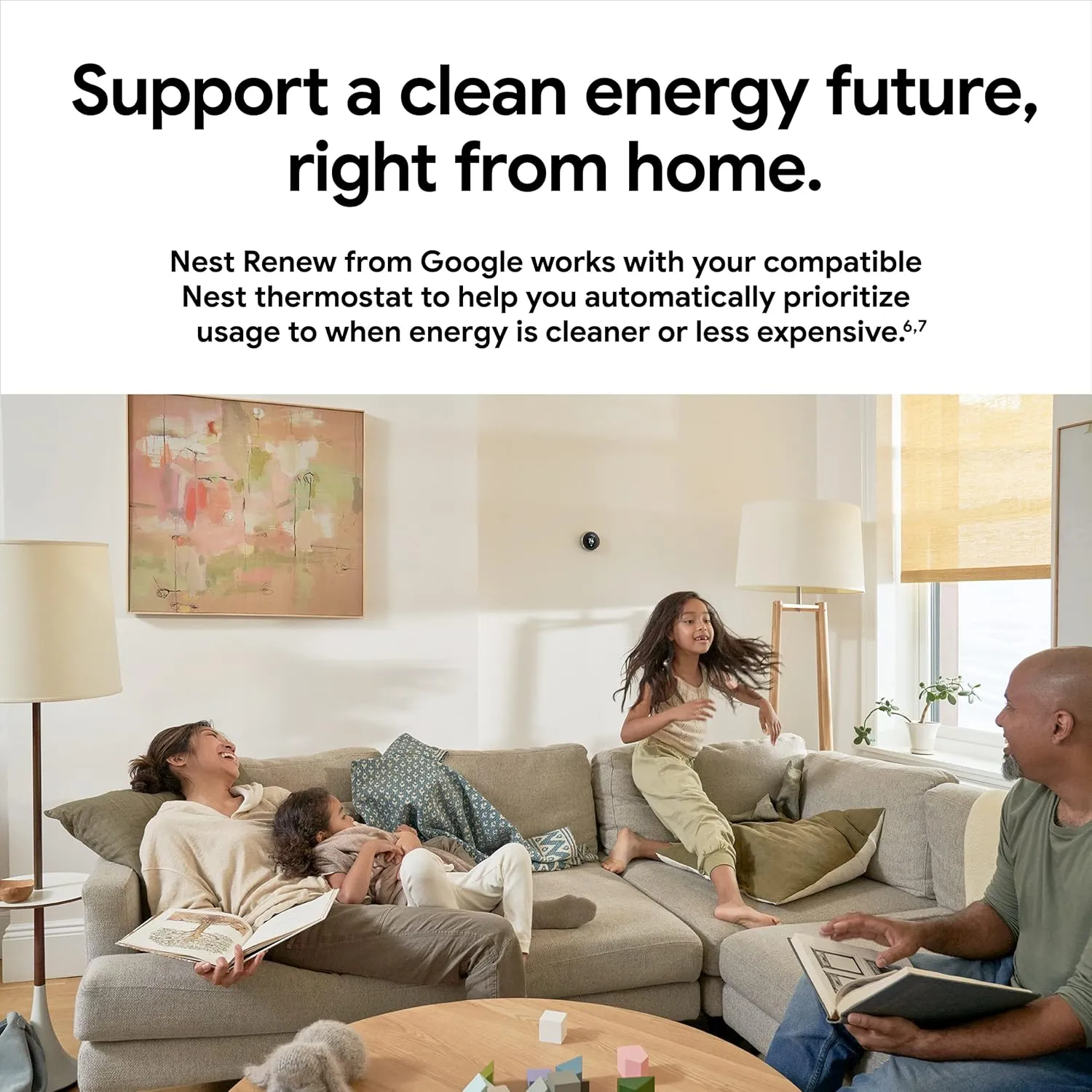 Google Nest Learning Thermostat - 3rd Gen (2015) - Programmable Smart Thermostat for Home - Works with Alexa - White