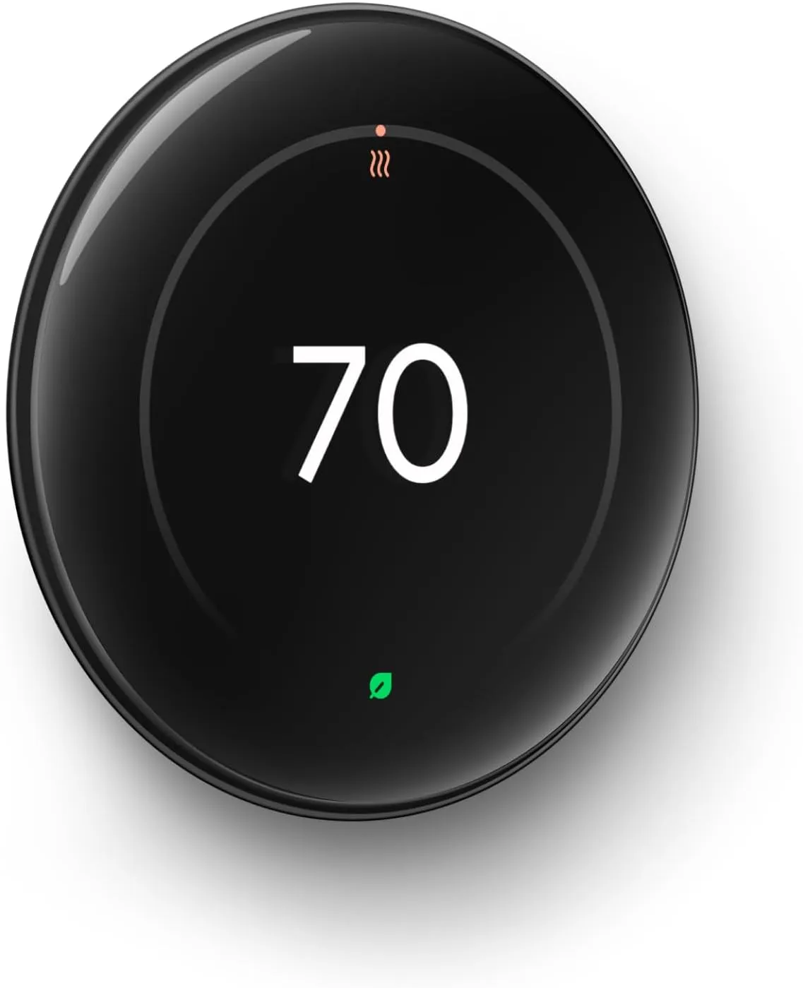 Google Nest Learning Thermostat (4th Gen, 2024) with Nest Temperature Sensor - Energy Saving Smart Thermostat with Adaptive Eco - Works with Alexa and Google Home App - Polished Obsidian