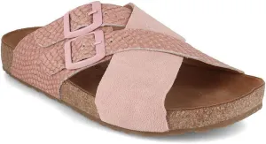 HAFLINGER Amiga Elegant Leather Sandals with Rubber Sole and Cork Latex Footbed Unisex