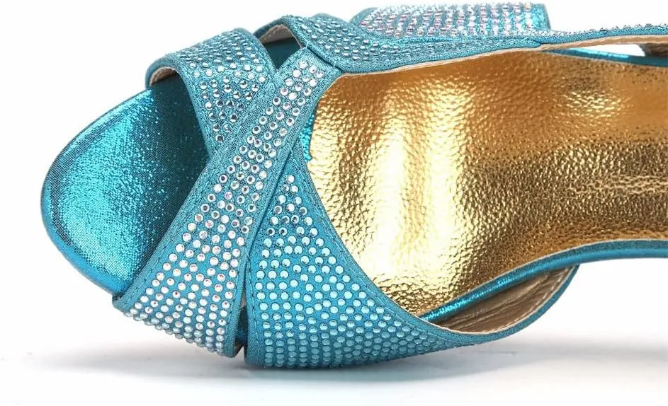 Hollow Rhinestone Wedge Heels Purse Set Elegant Evening Party Shoes Accessories