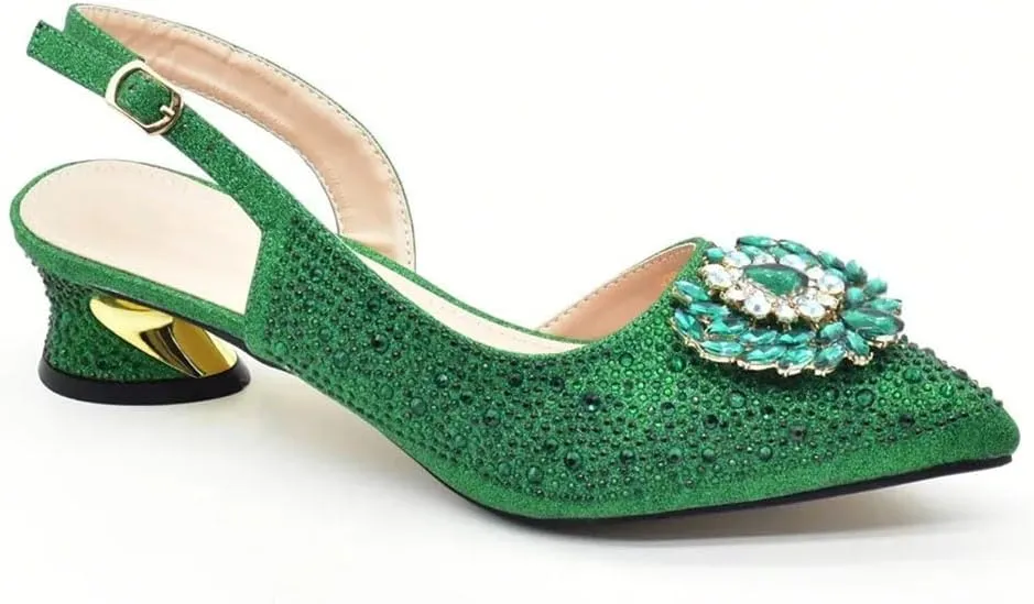 Italian Floral Applique Pumps Purse Rhinestone Trimmed Wedding Shoe Combo