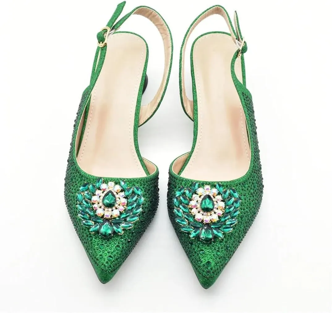 Italian Floral Applique Pumps Purse Rhinestone Trimmed Wedding Shoe Combo