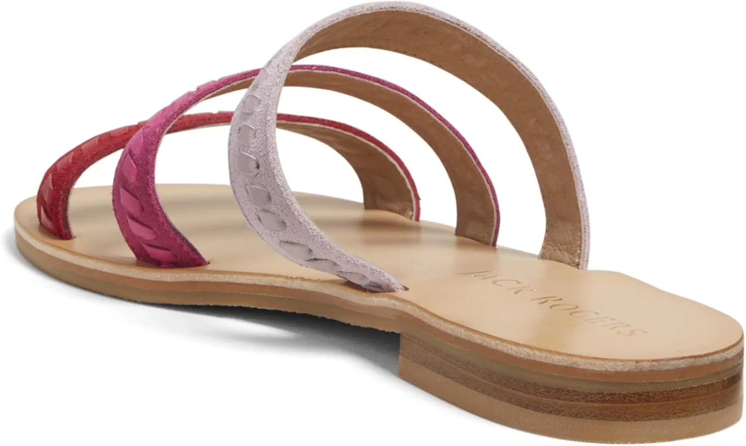 Jack Rogers Women's Amelia Sandal, Pink/Red