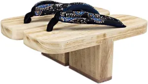 Japanese Style Cosplay Sandal Clogs Wooden Slippers Ninja Flip Flop Geta Sandal Clogs One Tooth Geta Sandals