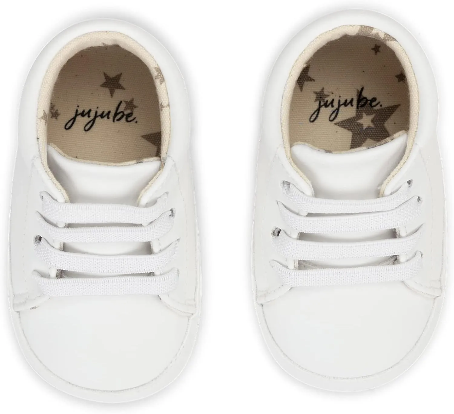 JuJuBe Sneakers for Babies & Infants, Slip On Elastic Lace Sneaker, Machine Washable Stain Resistant Vegan Leather Baby Shoes with Soft Sole, Baby Boy & Baby Girl Shoes