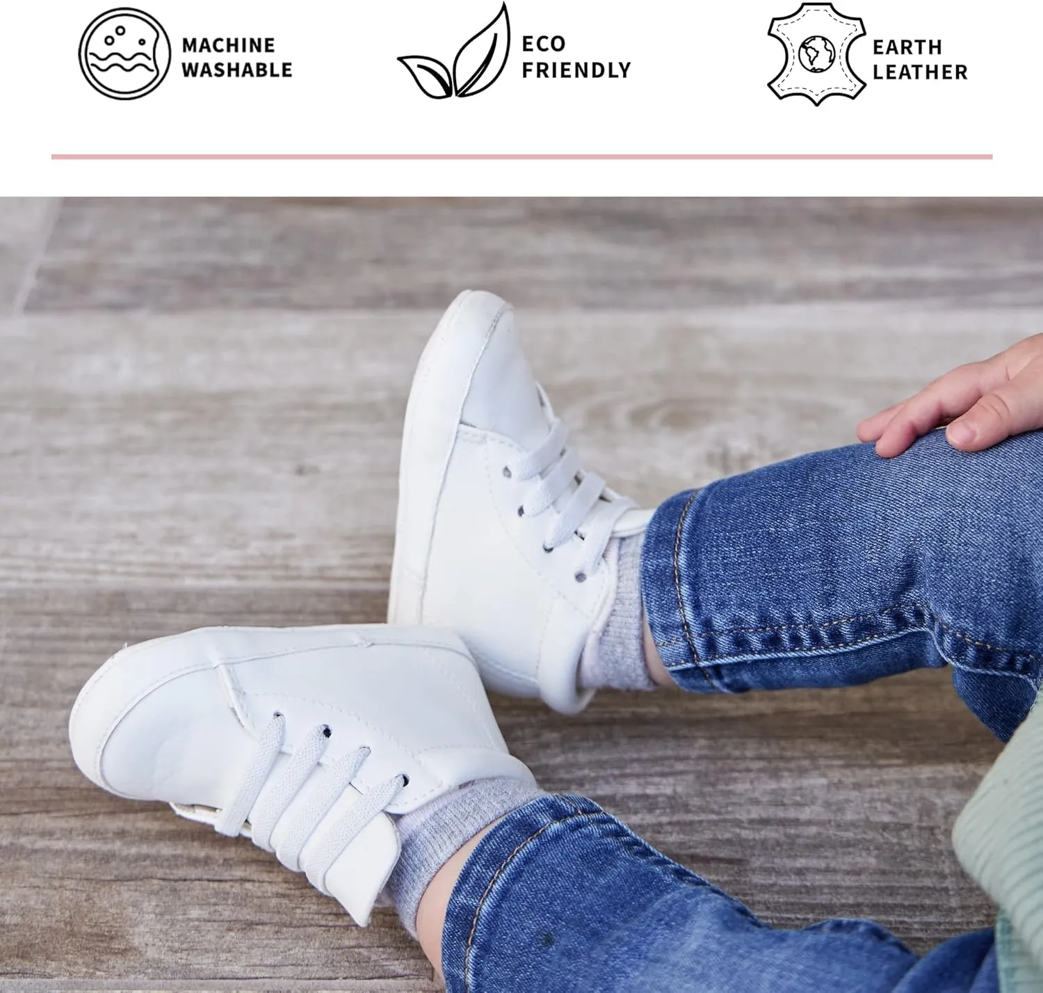 JuJuBe Sneakers for Babies & Infants, Slip On Elastic Lace Sneaker, Machine Washable Stain Resistant Vegan Leather Baby Shoes with Soft Sole, Baby Boy & Baby Girl Shoes