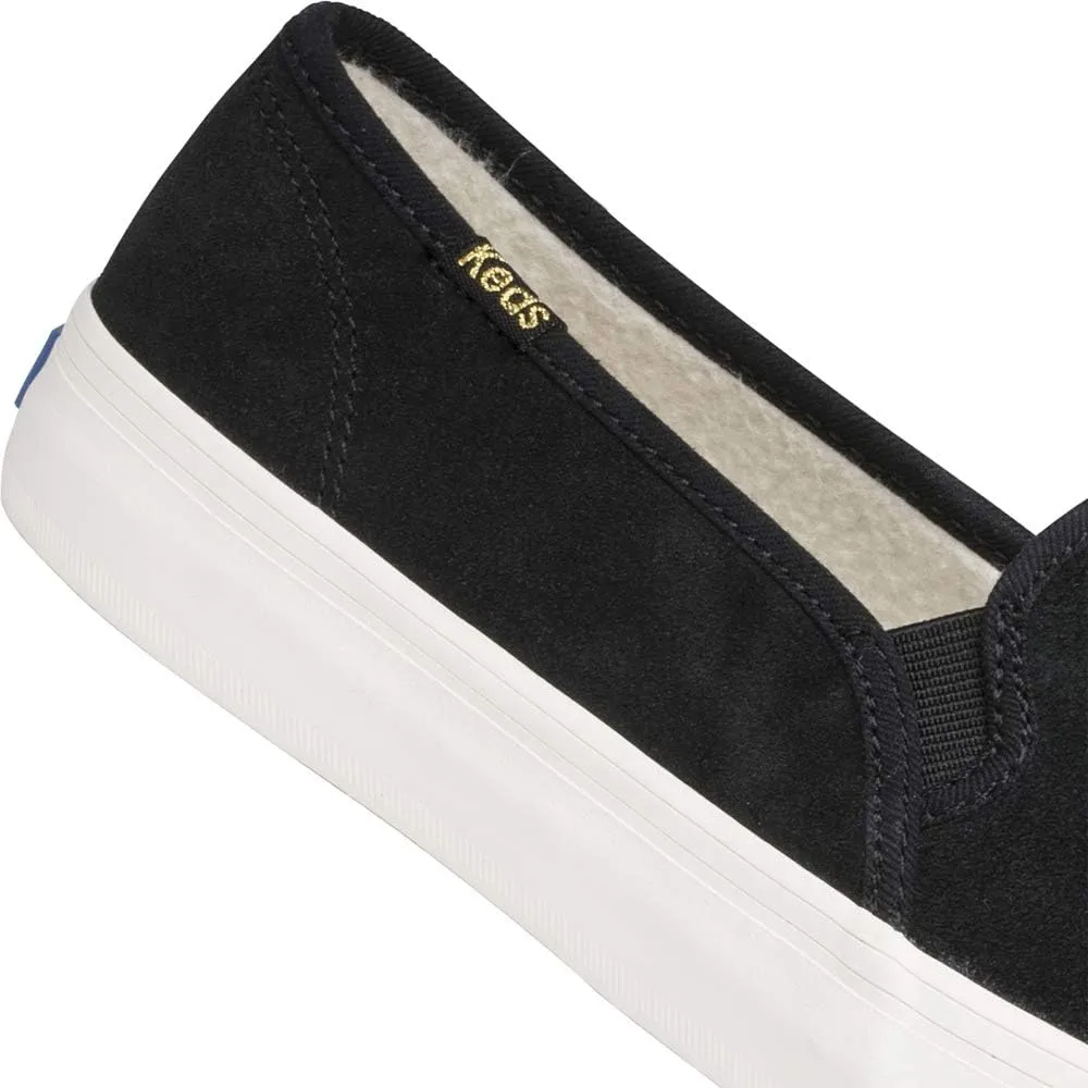 Keds Women's Double Decker Suede/Shearling Slip on