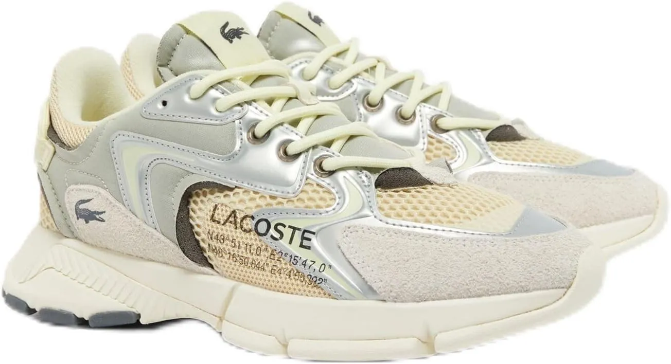 Lacoste Mens L003 Neo Sneaker, LT TAN/LT YLW, 9.5
