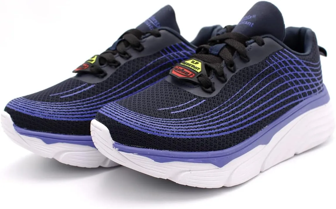 Laforst Womens Blue Fusion Xtreme Comfort Slip Resistant Sneaker