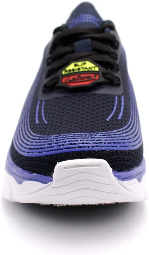 Laforst Womens Blue Fusion Xtreme Comfort Slip Resistant Sneaker