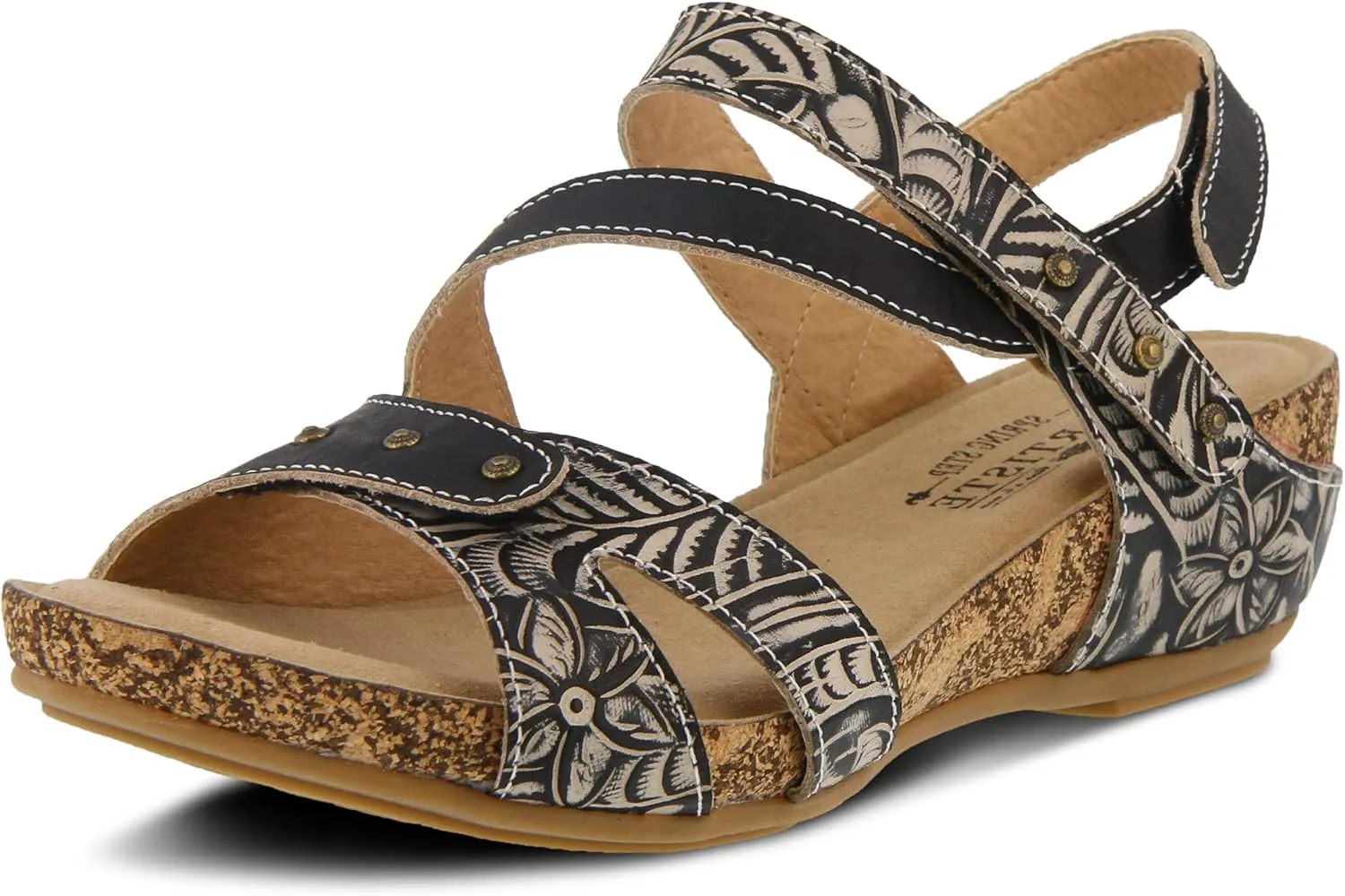 L'Artiste Women's Quilana Leather Ankle Strap Sandal