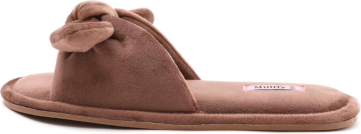 Millffy Summer Slippers for Women Indoor Open Toe Slippers Kawaii Cotton Bedroom Slippers for Womens Sandal Slippers