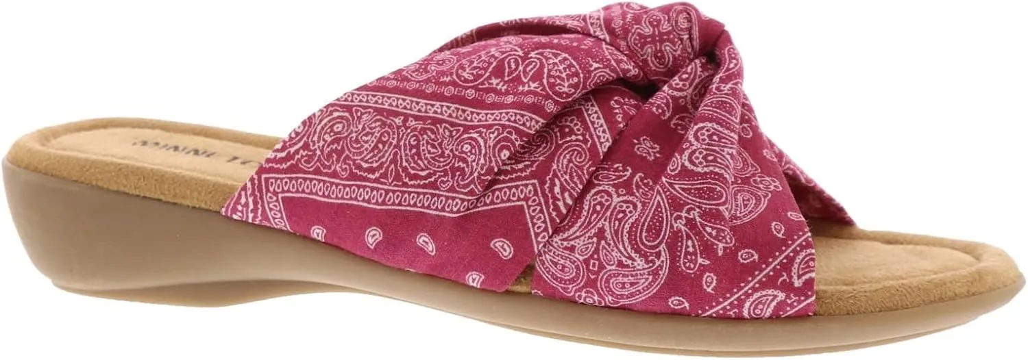Minnetonka Sarong Women's Sandal, 7 B(M) US, Red-Bandana