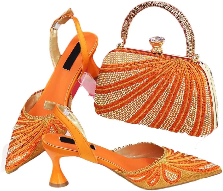 Multi-Texture Wedding Heels Purse African Italian Fusion Bridal Accessories