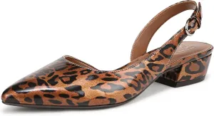 Naturalizer Womens Banks Pump Leopard Print Faux Leather 10 M