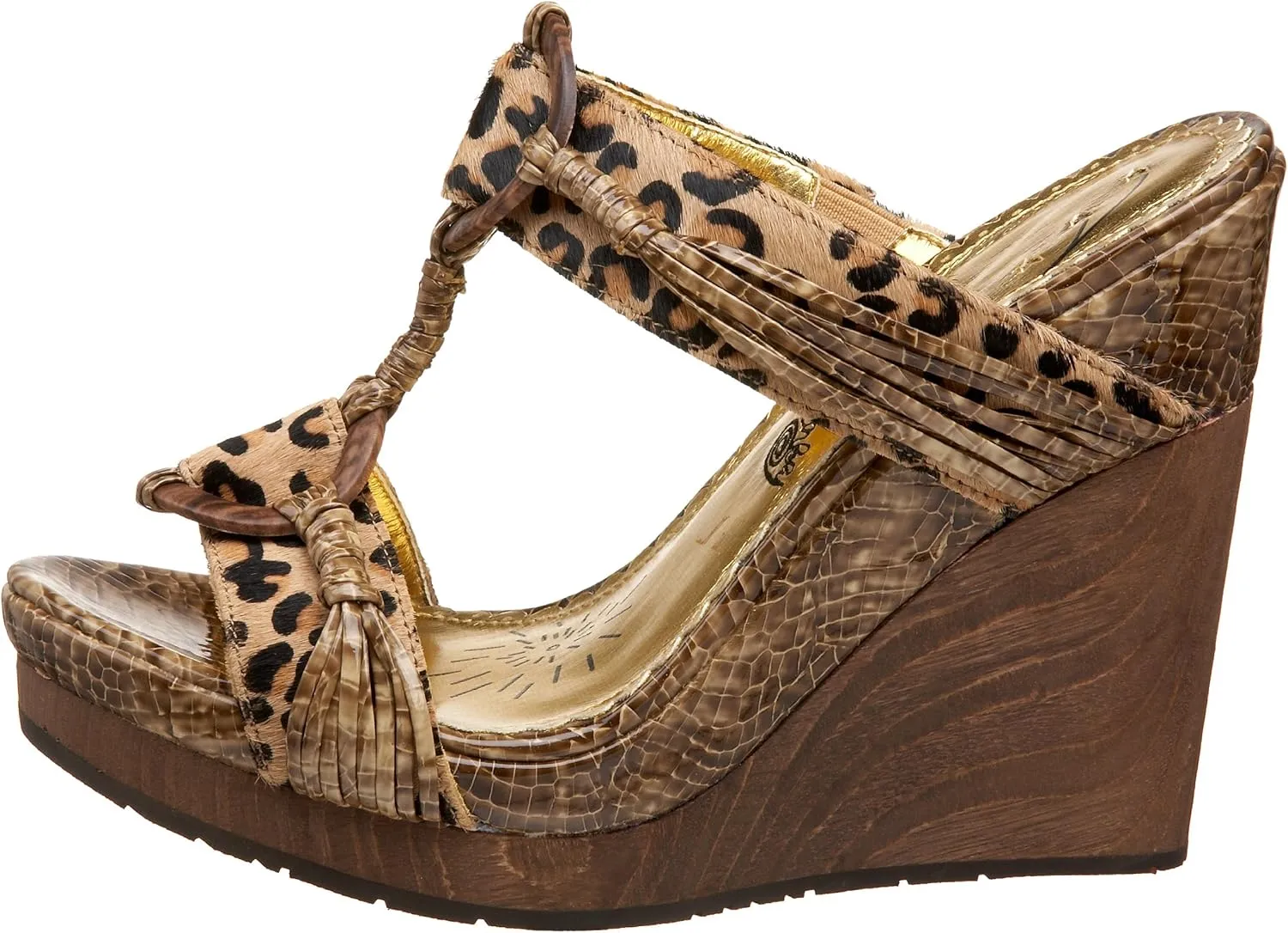 Naughty Monkey Women's Wood Chuck 2 Wedge Sandal